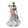 Figurina Dama Teschio Fatta a Mano Abito da Sera Gotico Statua Scheletro Femminile Scultura Decorazione Ornamento per Casa Ufficio Libreria Scrivania