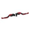 Palancas de embrague plegables para motocicleta, de aleación de aluminio CNC 6061, para YZF R1, R6 y R6S, color rojo.