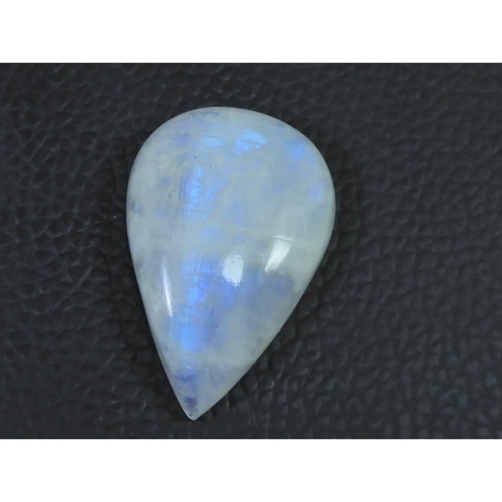 23X33X07 MM Natural Rainbow Moonstone Pear Cabochon Loose Gemstone 45Cts. C-1606