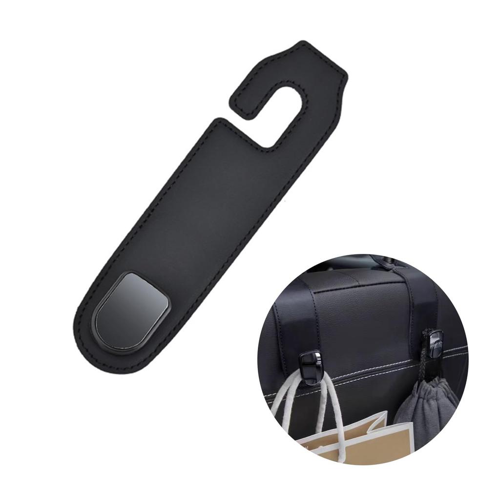 PAVIKE Car Storage Car Seat PU High Load Headrest Easy Can Hang Water Shopping Car Accessory Hook, Hook, Leather, Capacity, Hook, Installation,