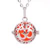 Hot-selling Aromatherapy Ancient Silver Style Cage Type Hollow Necklace Essential Oil Diffuser Perfume Box Ancient Hanfu Accessories
