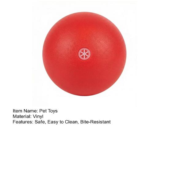 Dog Chew Ball Food-Grade Bite-Resistant Small Medium Dogs Toy for 7.5cm Spherical Shape Teeth-Cleaning Toy