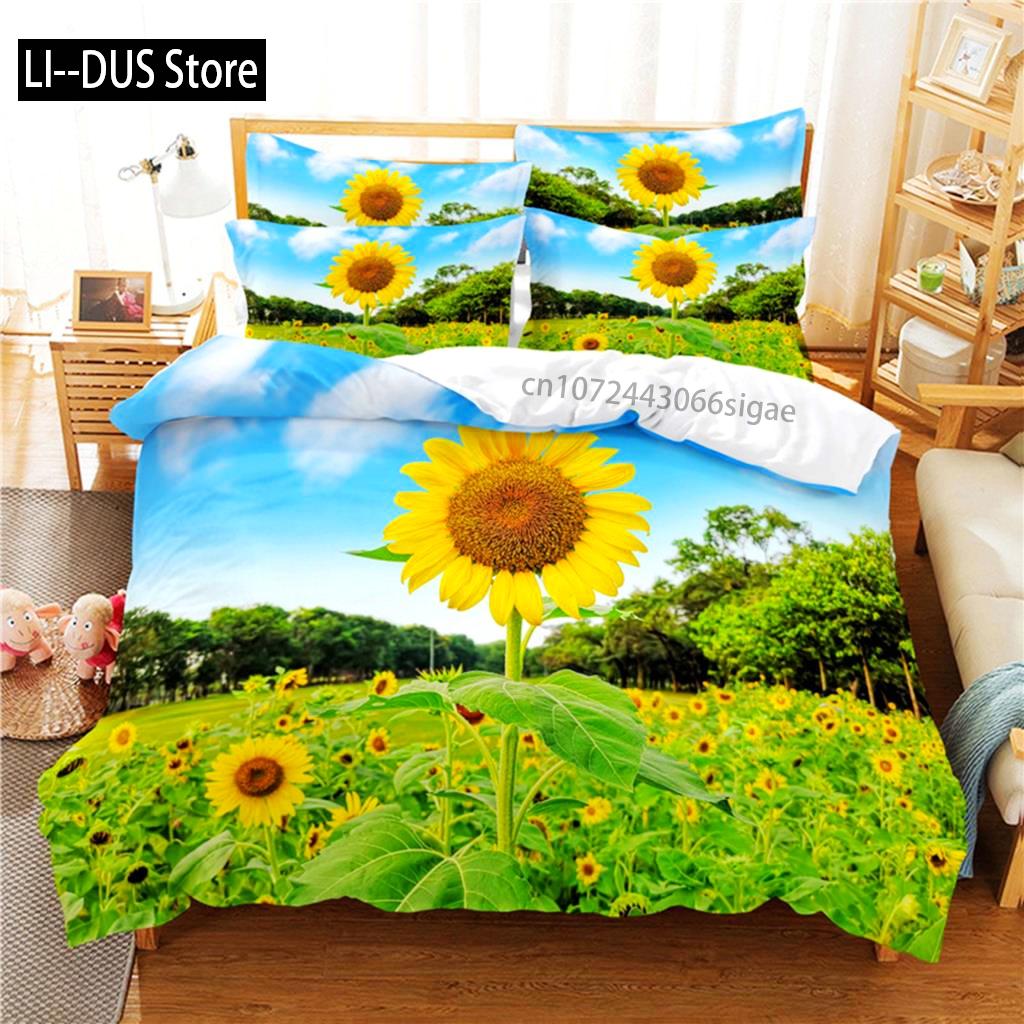 Beautiful Flower Bedding Set Duvet Cover Set 3d Bedding Digital Printing Queen Size Bedding Sets Fashion Design