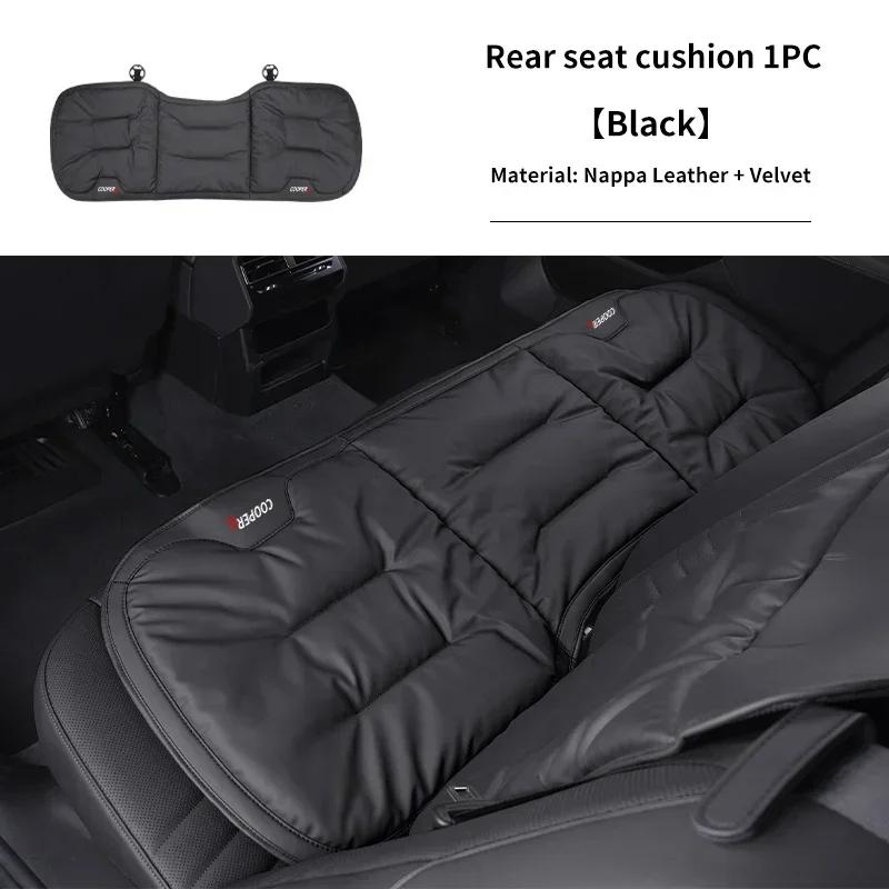 -Car Front Rear Seat Cover Velour Leather Cushion Backrest Protective Mat For MINI Cooper R55 R56 F55 F56 R57 R58 R59 R60 R50 R5
