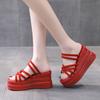 Wedges, Thick Soles, Fairy Wind, Summer Comfort, Super High Heels, Slippers, Dual-purpose Sandals, Women's Outer Wear