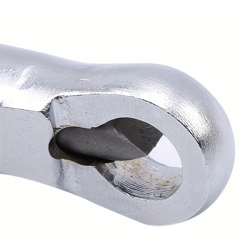 1pc Heavy-Duty Manual Nut Splitter Tool - Durable Metal Nut Breaker with Black Handle & Metal Tip for Easy Car Repair, No Power Needed