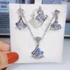 Jewelry Three-Piece Skirt Necklace Earrings Set Bridal Jewelry Set Ladies Jewelry