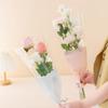50pcs Waterproof Wrapping Paper Transparent Bouquet Packing Material Flower Packaging Bag  Wedding