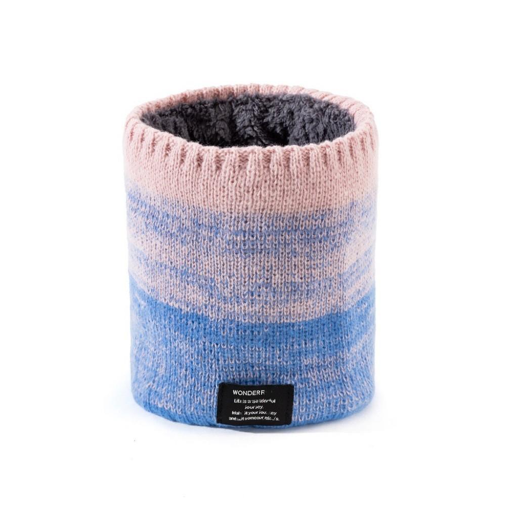 Autumn and Winter Scarf Unisex Warm Thickened Soft Neck Cover Versatile Fake Collar Windproof Knitted Pullover Scarf