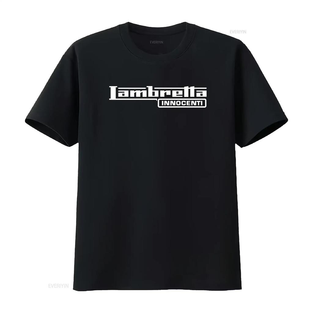 T-shirt Lambretta Innocenti Mod Skinhead Scooteriste Rudie Rudeboy Mode Streetwear Impression vintage Lavé streetwear Décontracté
