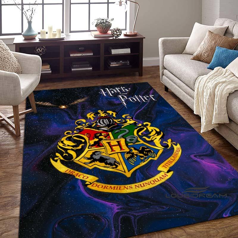 Harry Potter Logo Home Decor Rug, Bedroom Mat, Digitally Printed Movie-themed Mat, Large Play Mat1
