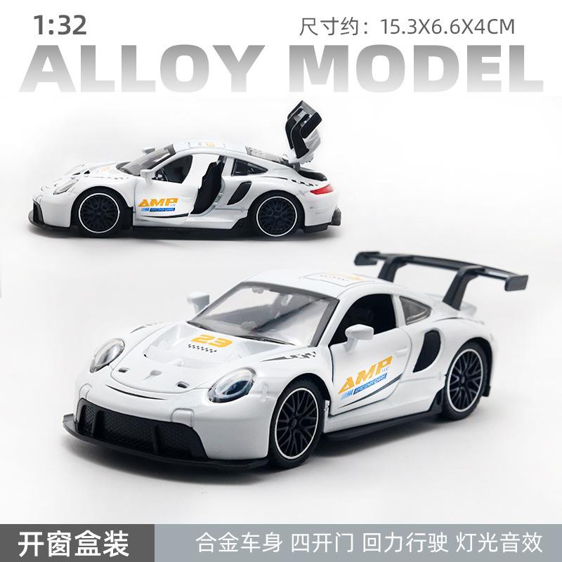 (Boxed) 1:32 Alloy Car Model Four Doors Lighting Music Children's Toys Car Pull Back Boy Wholesale