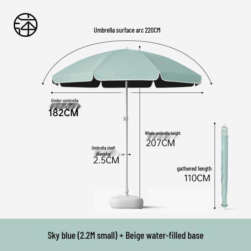 Large Outdoor Sunshade Commercial Stall Umbrella
