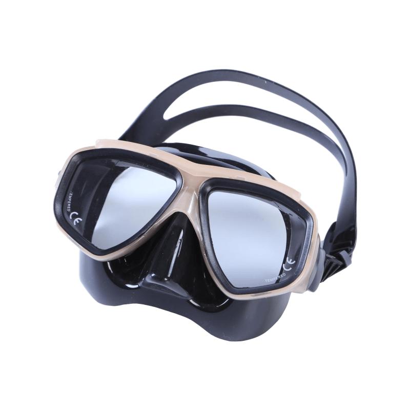 Waterproof Tempered Glass Double Lens CE Certified Spearfishing Freediving Snorkeling Mask M/L Size