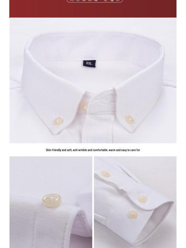 Cămașă de catifea cu mânecă lungă pentru bărbați, trend urban - Călduroasă, croială largă, business casual