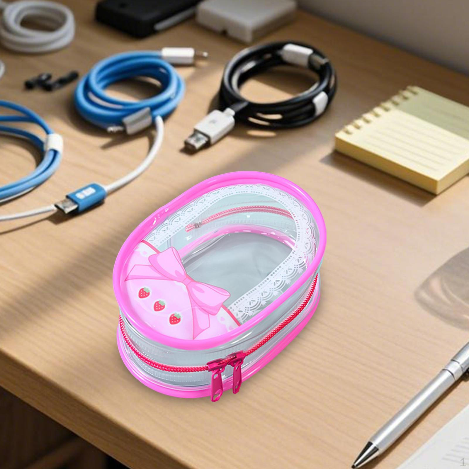 

Прозрачная сумка-витрина для фигурок, ПВХ коллекционный кейс, Портативный чехол для хранения Зарядное устройство, Вентиляторы, Ключи Without Buckle