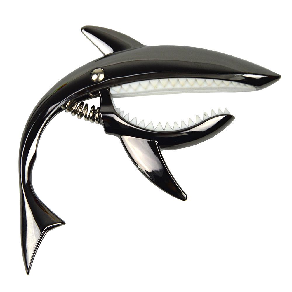Personalized Shark Zinc Alloy Guitar & Ukulele Capo with Tuner