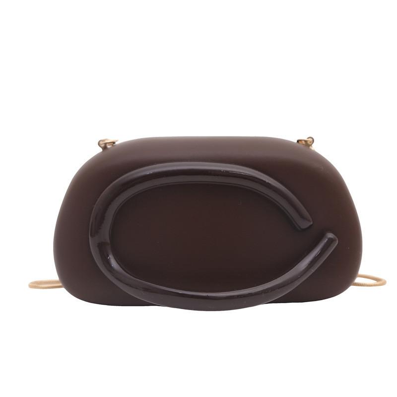 Acrylic Box Clutch Bag For Women With Chain Strap Small Evening Purse Crossbody Fashion Accessory