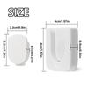 4Pcs Innovative Slot Design Magnetic Remote Control Holder Magnet Holder Hook  Hanging Tool