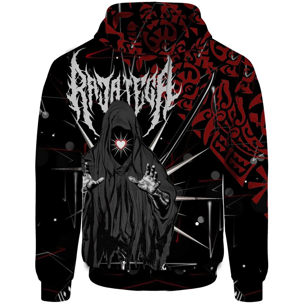 Scary Skeleton Demon 3D Printed Men's Hoodie Fashion Casual Hip Hop Style Oversized Sports Four Seasons Neutral Sweatshirt