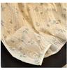 French Floral Long Sleeved Women's Round Neck Lace Up Design Tops Spring Autumn Simple Versatile Ladies Pullover