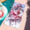 Game Reimu Hakurei T-Touhou P-Projects Towel Sports Quick Dry Travel Camping Gear Sandproof Soft Light Large Beach Towel