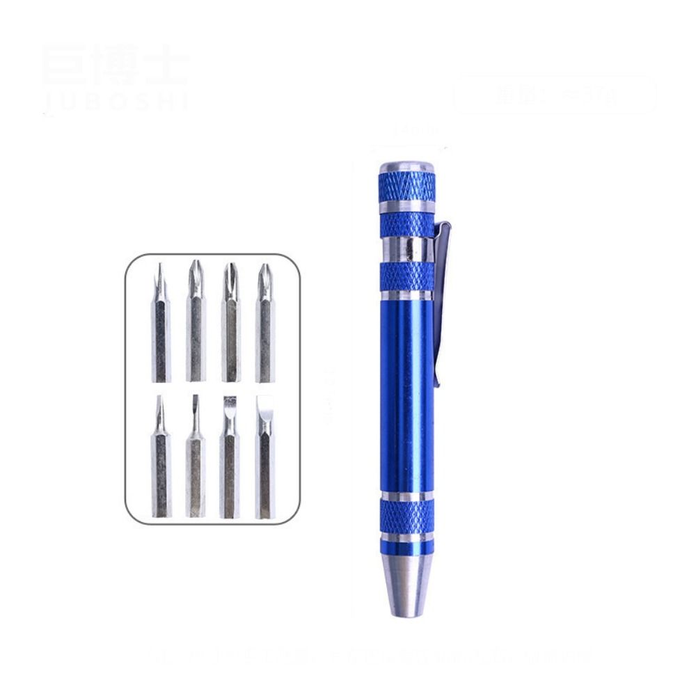 8 In 1 Mini Screwdriver Pen Pocket Screwdriver Set Multifunction Phone Repair Hand Tools Kit