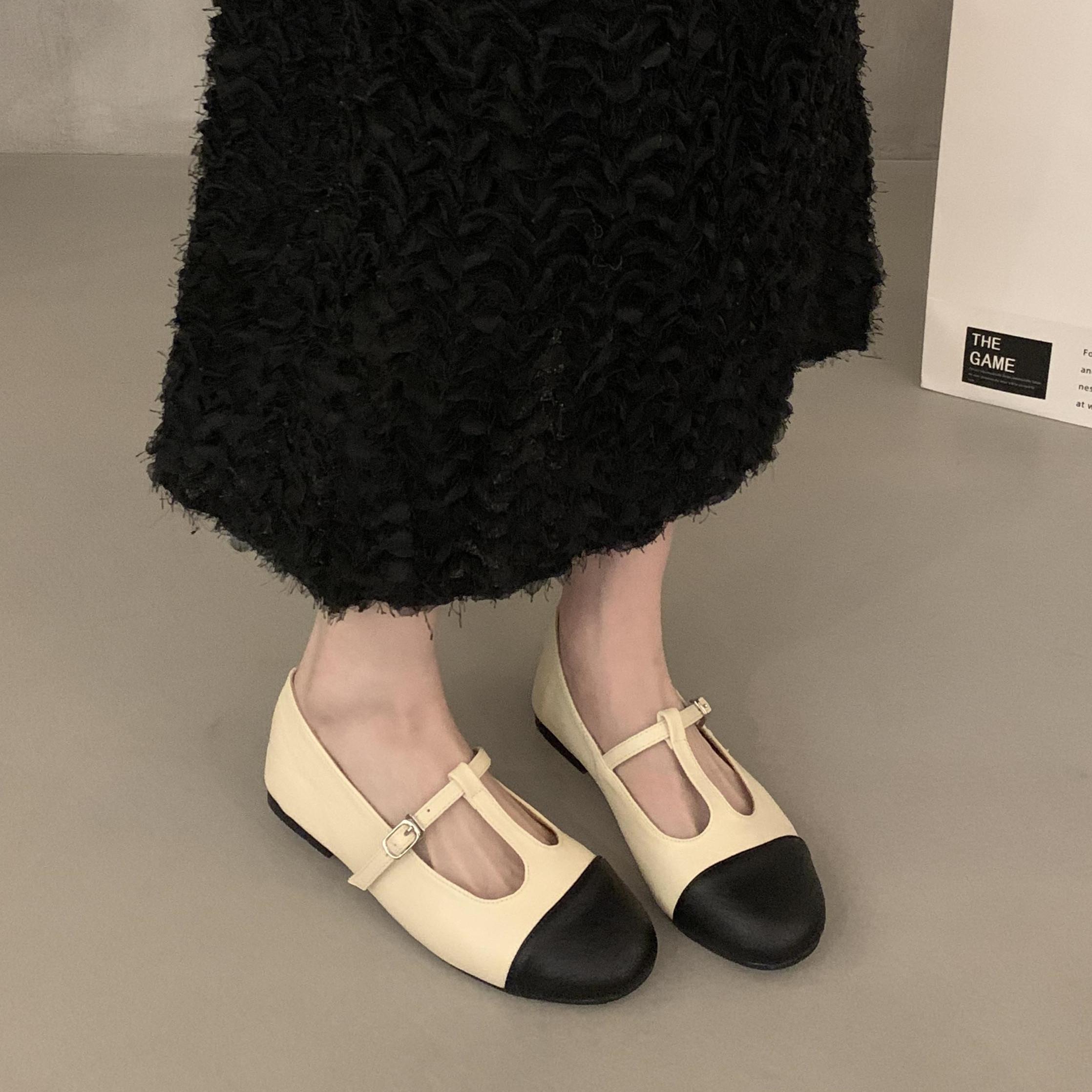 

Bailamos Women Flats Fashion Round Toe Shallow Slip On Ladies Soft Ladies Mary Jane Ballerinas Flat Heel Casual Ballet Shoes Muj 35