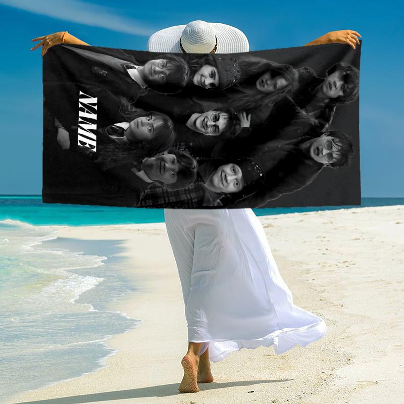 Personalized "Dark Magic Elixir" Beach Towel Microfiber Beach Towel Thin Absorbent for Beach Swimming Yoga Bath Sports. 0910379
