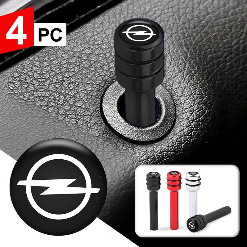 Car Interior Aluminum Alloy Door Pin Lock Knob Lift Covers Lifting For Opel OPC Astra G H J K F Corsa D Zafira B Insignia Mokka