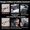Neuer Autosicherheitshammer Mini Auto mit einem multifunktionalen Fluchthammer zum Einschlagen des Glases Rettungshammer Autofenster Eine Sekunde