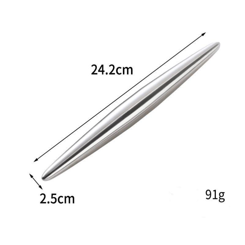 304 Stainless Steel Rolling Pin Kitchen Utensils Dough Roller Bake Pizza Noodles Cookie Dumplings Making Non-stick Baking Tool