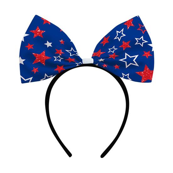 4th of July Headband Independence Day Hair Accessories Red White E