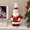 300ML Christmas Soap Dispenser Santa Snowman Penguin Pump Bottle Shampoo Lotion Refillable Container Bathroom Accessories