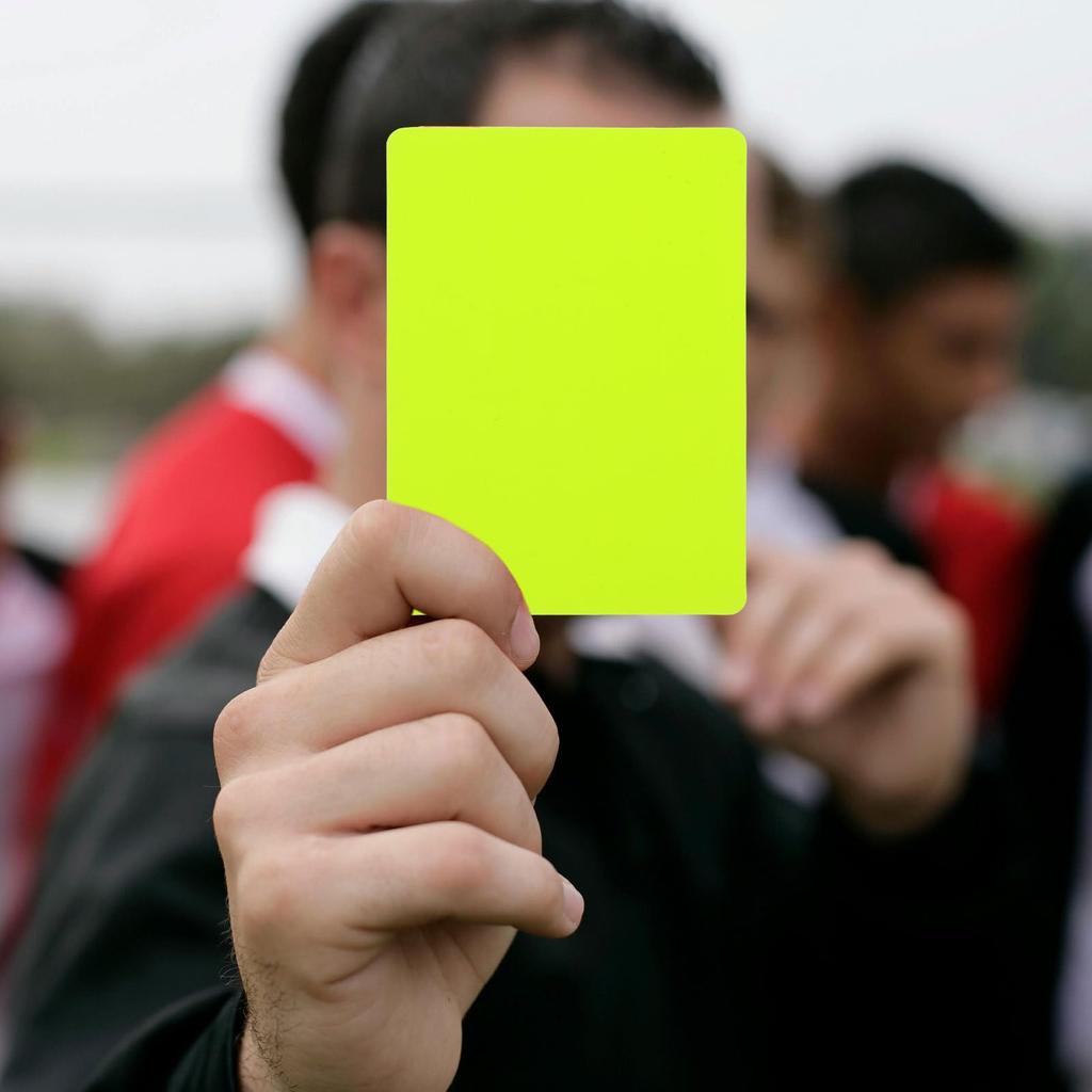 NUOLUX Soccer Referee Card Set, Red Yellow Blue Tricolor Penalty