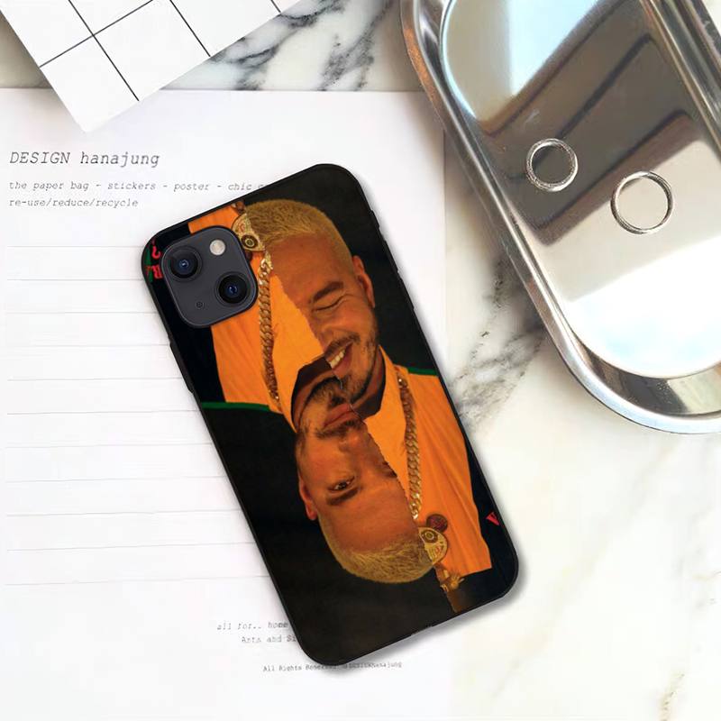 Pouzdro na telefon J Balvin Singer pro iPhone 11 12 Mini 13 14 Pro XS Max X 8 7 6s Plus 5 SE XR Shell