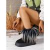 Warm Snow Boots for Winter 2025 New Plus-size Fleece Platform Sleeve Furry Cotton Shoes for Women