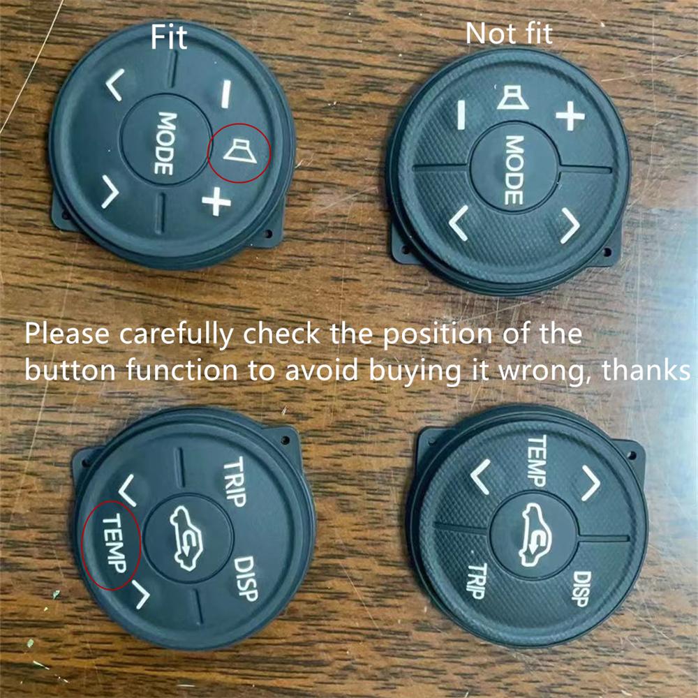 Steering Wheel Control Rubber Button Cushion For Toyota Prius XW30 MK3 09-18