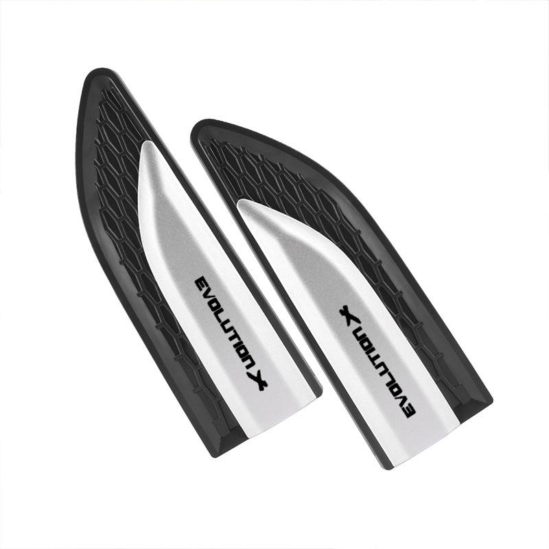 3D Car Door Car Body Protective ABS Sticker Car Fender Side Blade Badge For Mitsubishi Evolution Car Accessories Exterior Decals