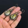 Golden Rutile Jewelry, 999 Copper Wire Wrapped Earrings, Handmade Gemstone Jewelry Earrings For Memorial Day
