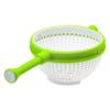 Salad Spinner Scratch Resistant Nylon Swivel Colander With Collapsible Handle