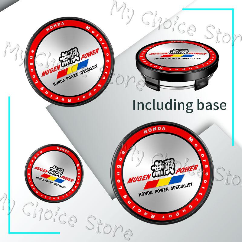 4Pcs/lot 56mm Car Styling Mugen Logo Hubcap Wheel Centre Hub Caps Emblem Sticker For Honda Civic Accord CRV Hrv Jazz Accessories