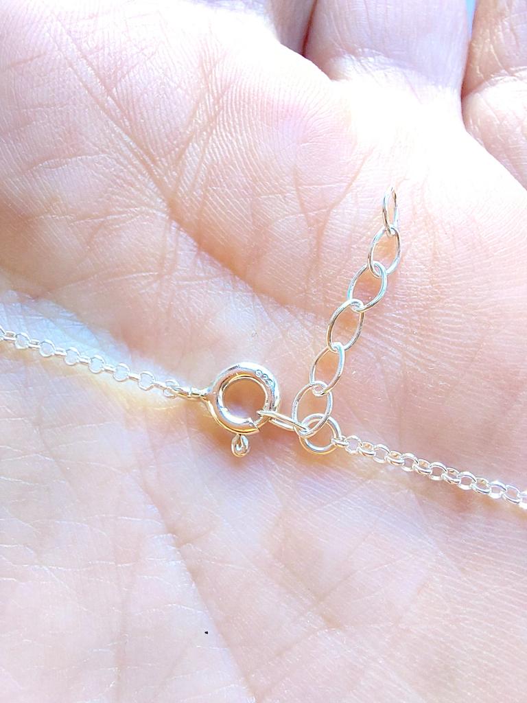 Labradorite Stone Necklace, Sterling Silver 925 Labradorite Gemstone Pendant