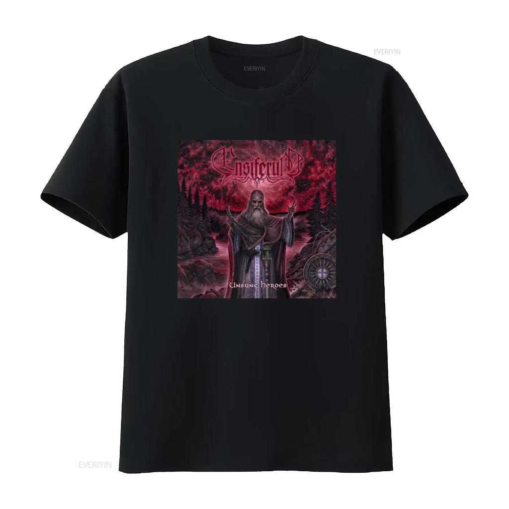 Ensiferum Unsung Heroes Metal Band T Shirt Size S For Fans Vintage Washed Stylish Fashion Slightly Stretched Homme Comfortable