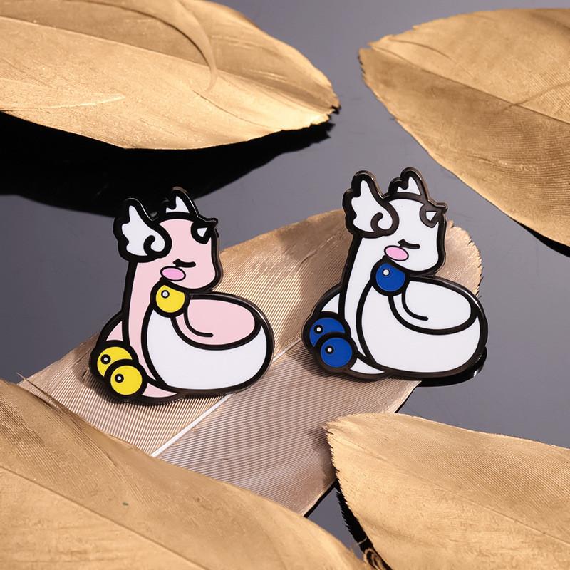 Adorable Cartoon Unicorn Enamel Brooch Pin Cute Magical Creature Badge Accessory