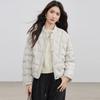 High-end white duck down pressed down jacket women's short winter fashion simple light and thin warm jacket