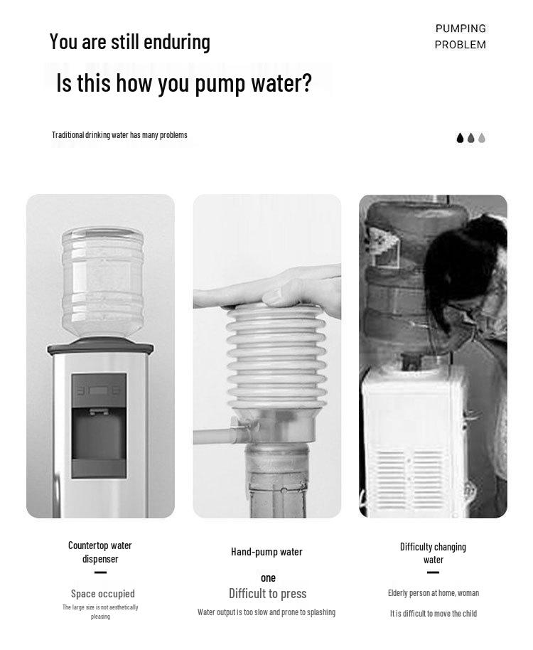 USB Portable Folding Automatic Water Dispenser for Household and Mineral Water