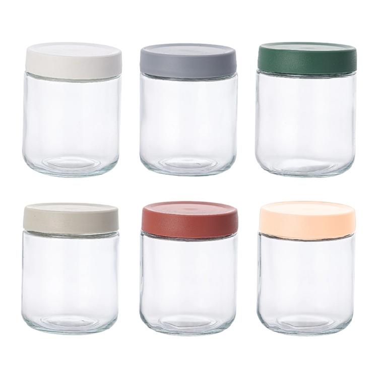 

Retro Styles Glass Candies Jar Canister SStorage Container Embossed Airtights Lid For Home Decoration 1