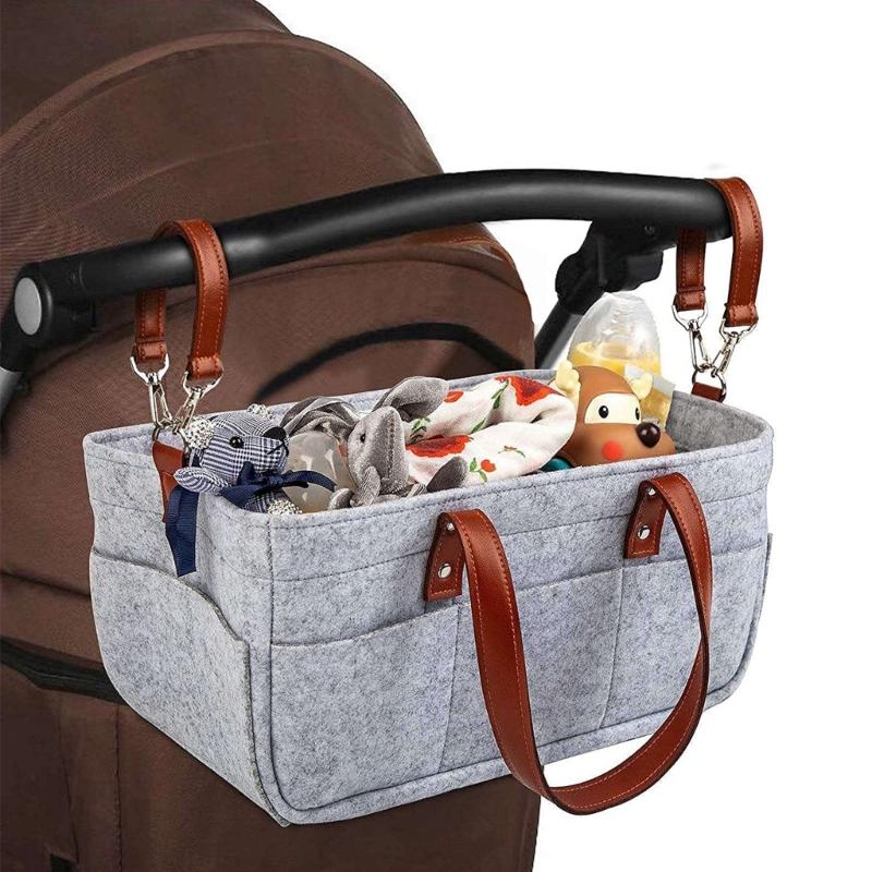 Borsa Organizzatrice per Pannolini Portatile per Fasciatoio e Auto, Contenitori Essenziali per l'Asilo, Borsa Tote