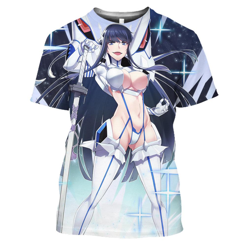 Anime Kill La Kill Printed 3D T-shirt Men Women Summer Loose Harajuku Style Shirts Unisex Streetwear Tees Tops